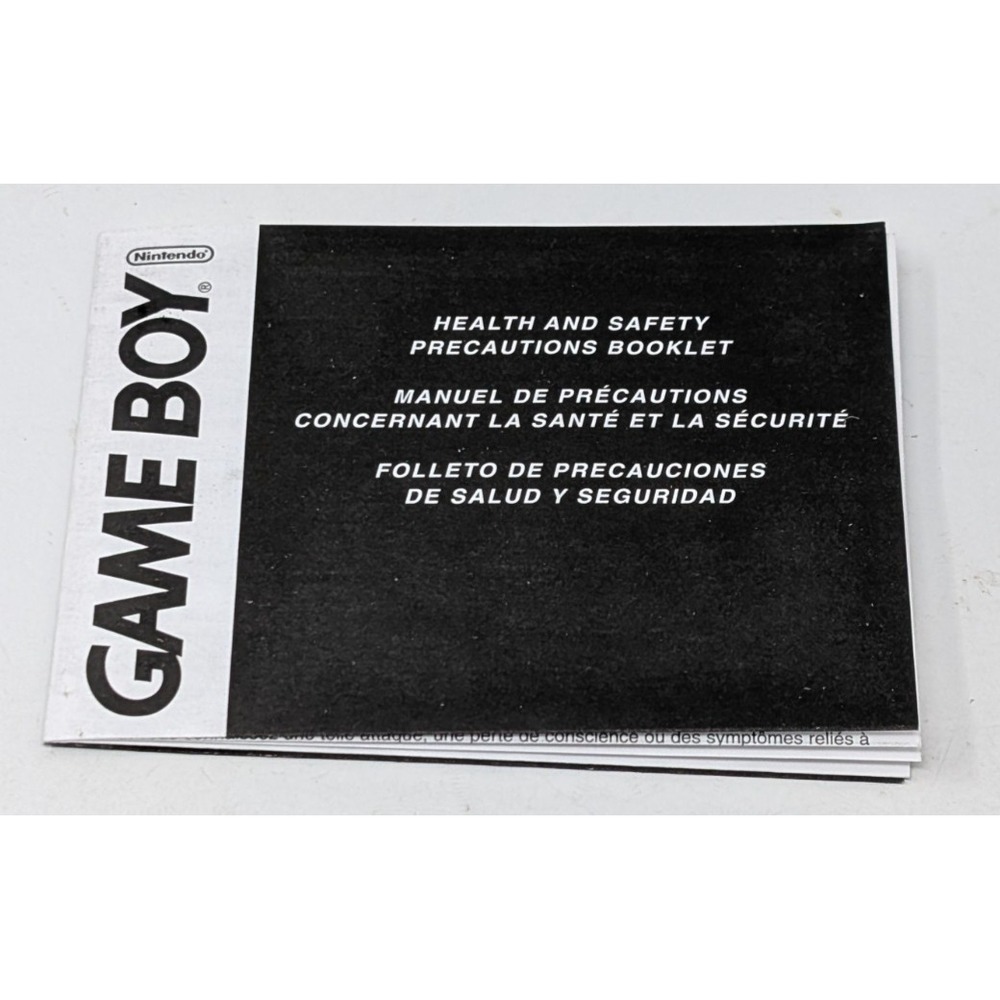 Nintendo Game Boy Health And Safety Precautions Booklet Insert Only‎ 27549Q